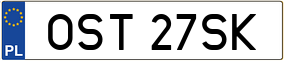Trailer License Plate